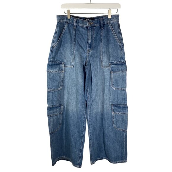 GAP Baggy super wide double cargo jeans women’s 4 27R skater street style trendy - Picture 1 of 13